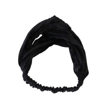 Load image into Gallery viewer, Black velvet stretch headband
