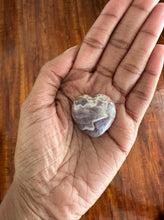 Load image into Gallery viewer, purple amethyst healing crystal heart stone
