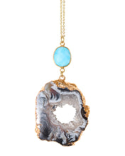 Load image into Gallery viewer, Magnesite And Agate Oco Pendant
