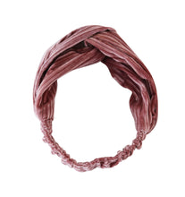 Load image into Gallery viewer, Stretch ribbed velvet knot headband
